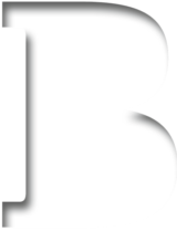 Background "B" in weiß