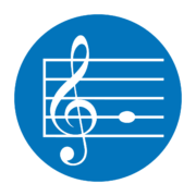 BachGes Button mit Notenschlüssel