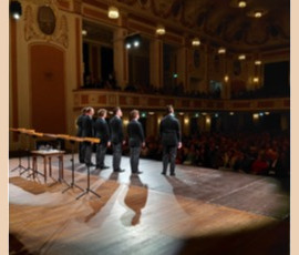 The King Singers auf der Bühne (noch ein kleineres Bild)